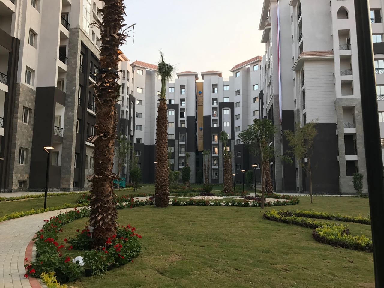 أحد الأحياء السكنية المنفذة في العاصمة الإدارية الجديدة